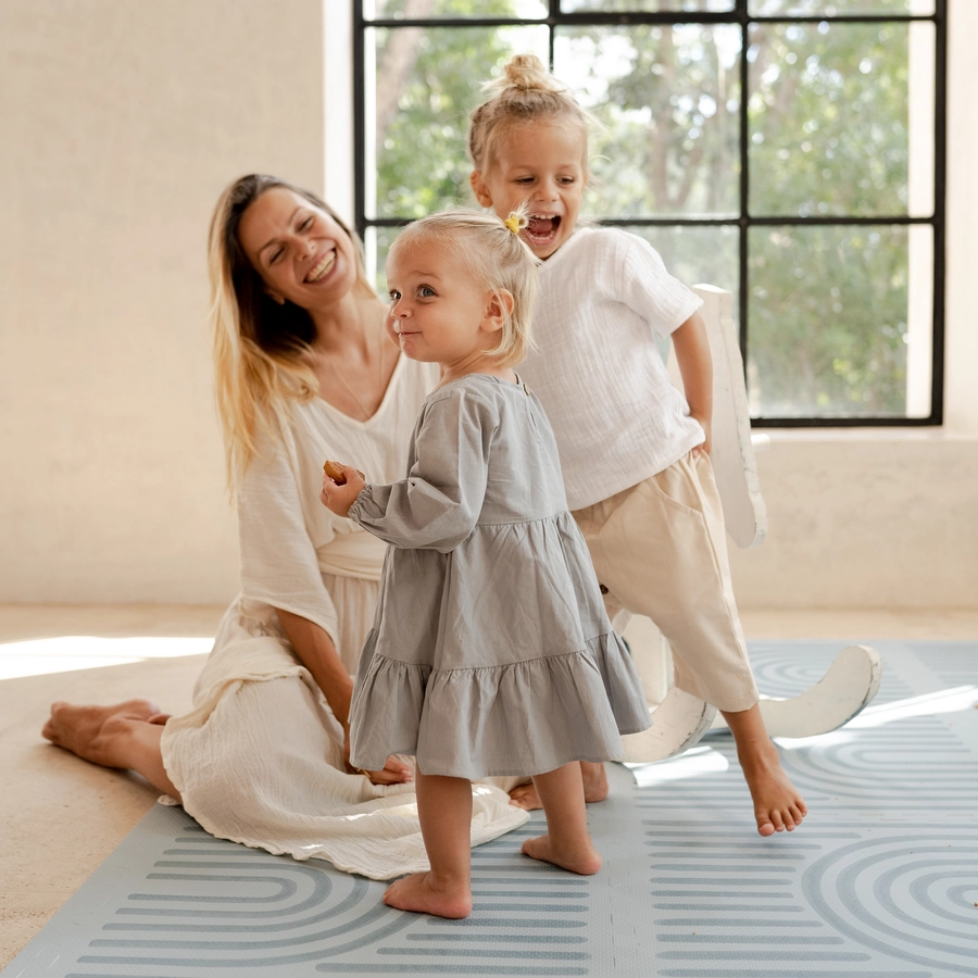toddlekind Prettier Puzzle Spielmatte Linear Mineral 120 x 180 cm