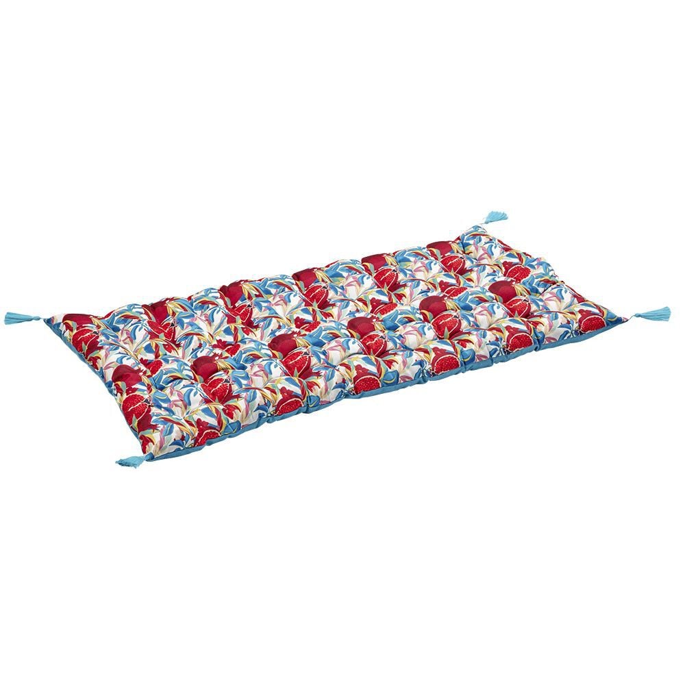 Matelas de sol imprimé avec pompons 120x60cm