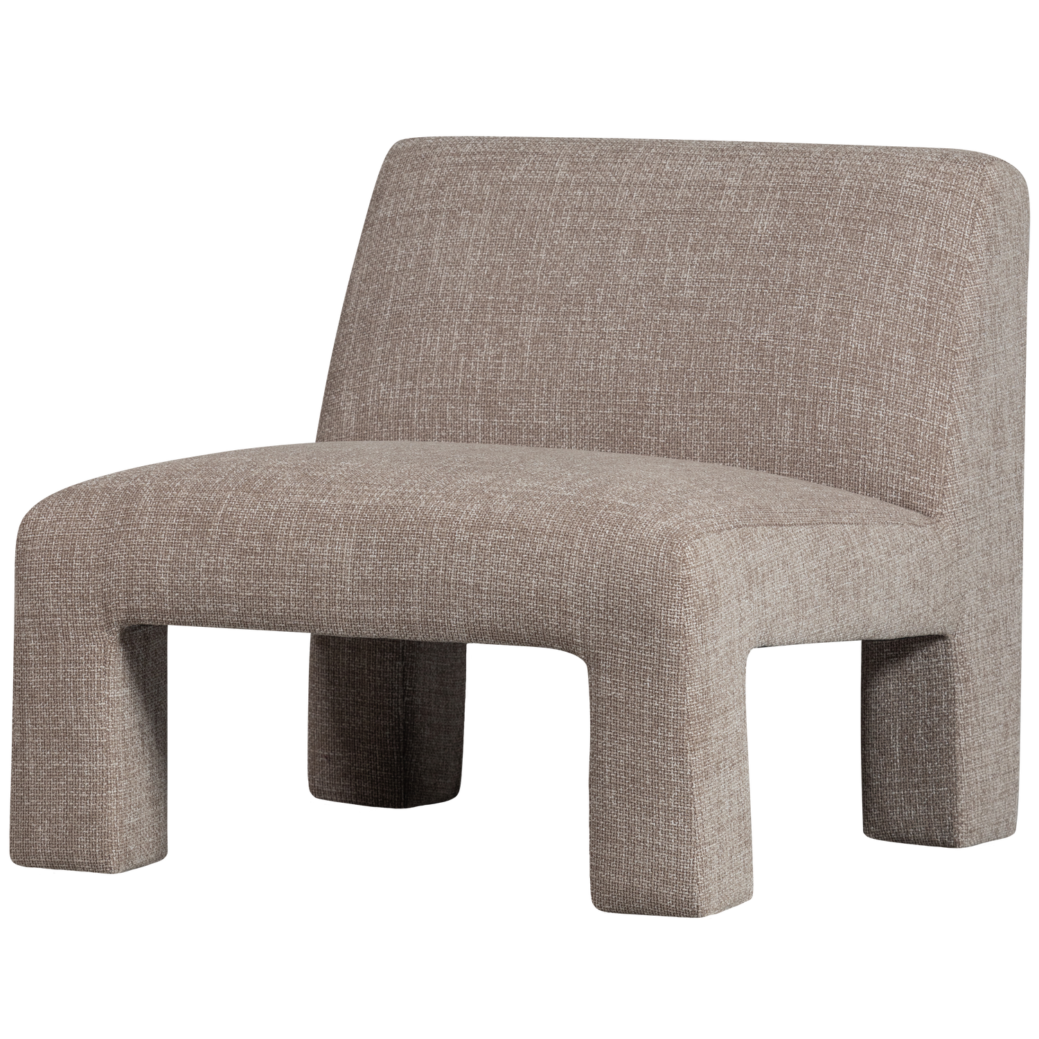 WOOOD Lavid Fauteuil - Polyester - Naturel - 73x74x84