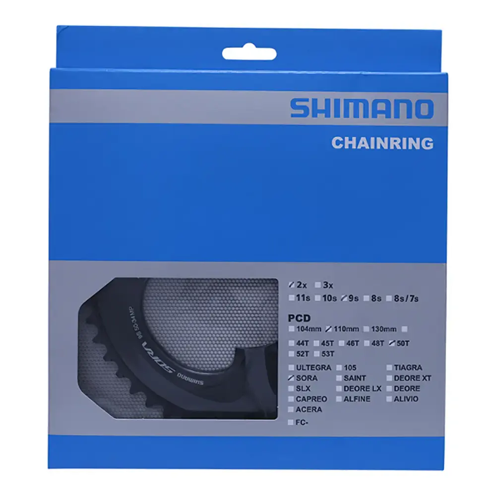 Shimano Sora FC-R3000 Dubbel Kettingblad Zwart 9 Speed