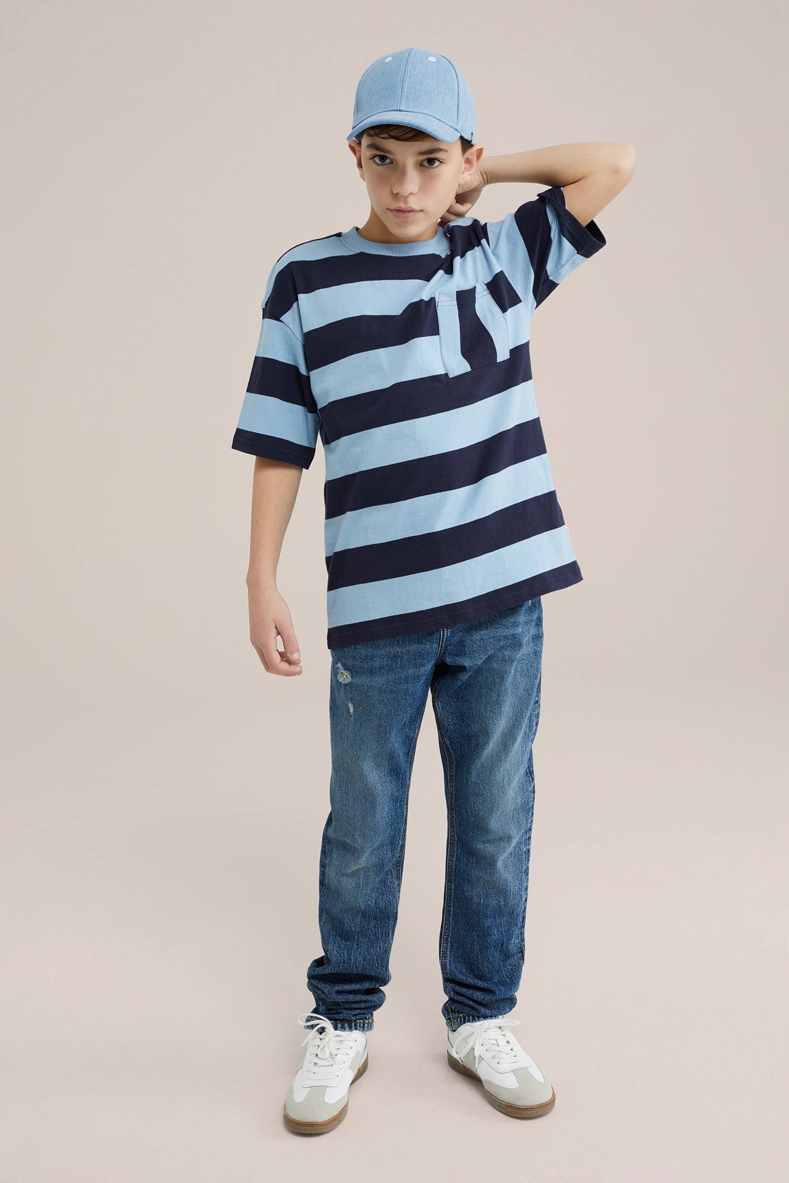 Jongens T-shirt met dessin Blue Ridge Donkerblauw