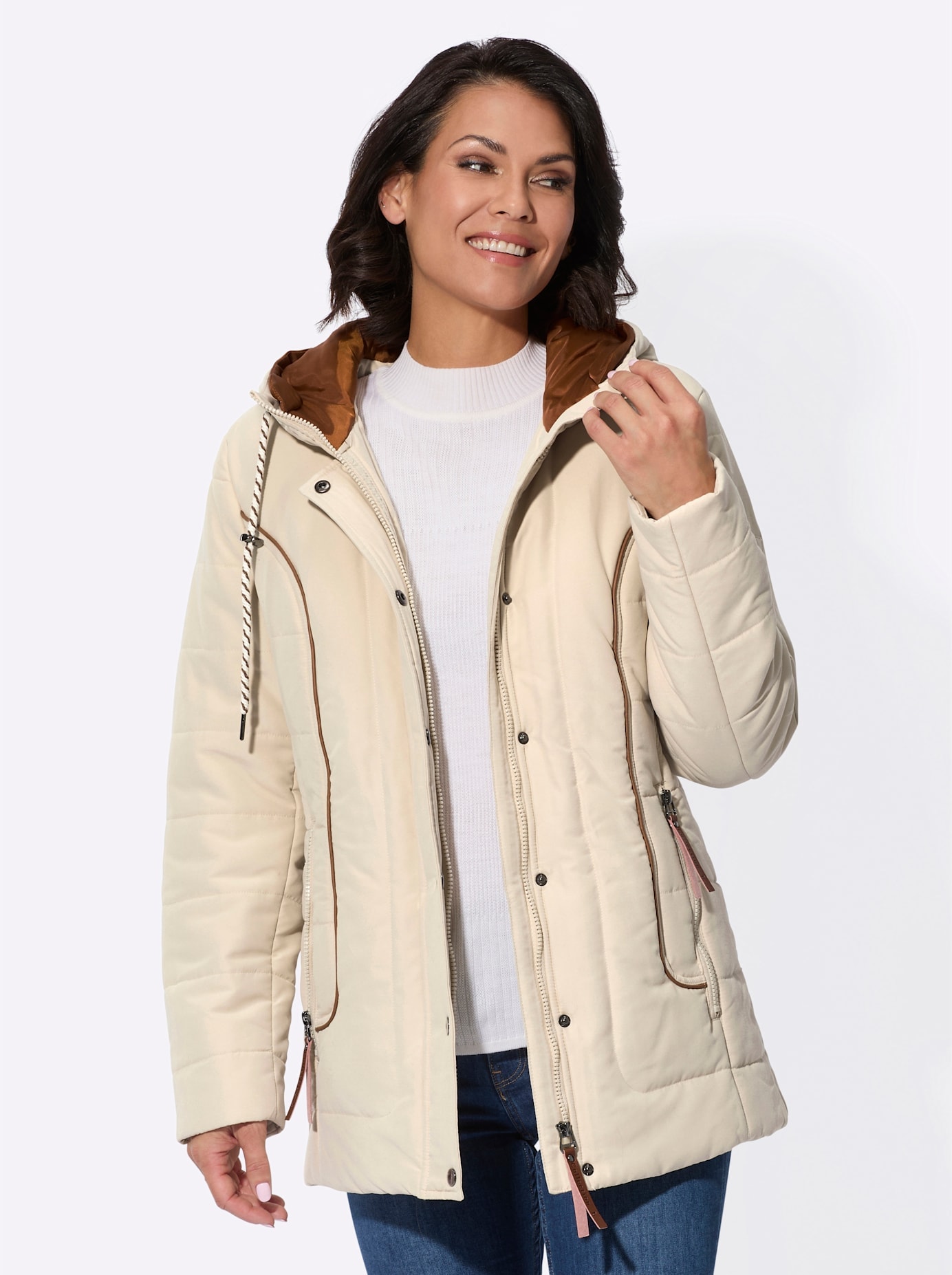 Casual Looks Steppjacke mit Kapuze