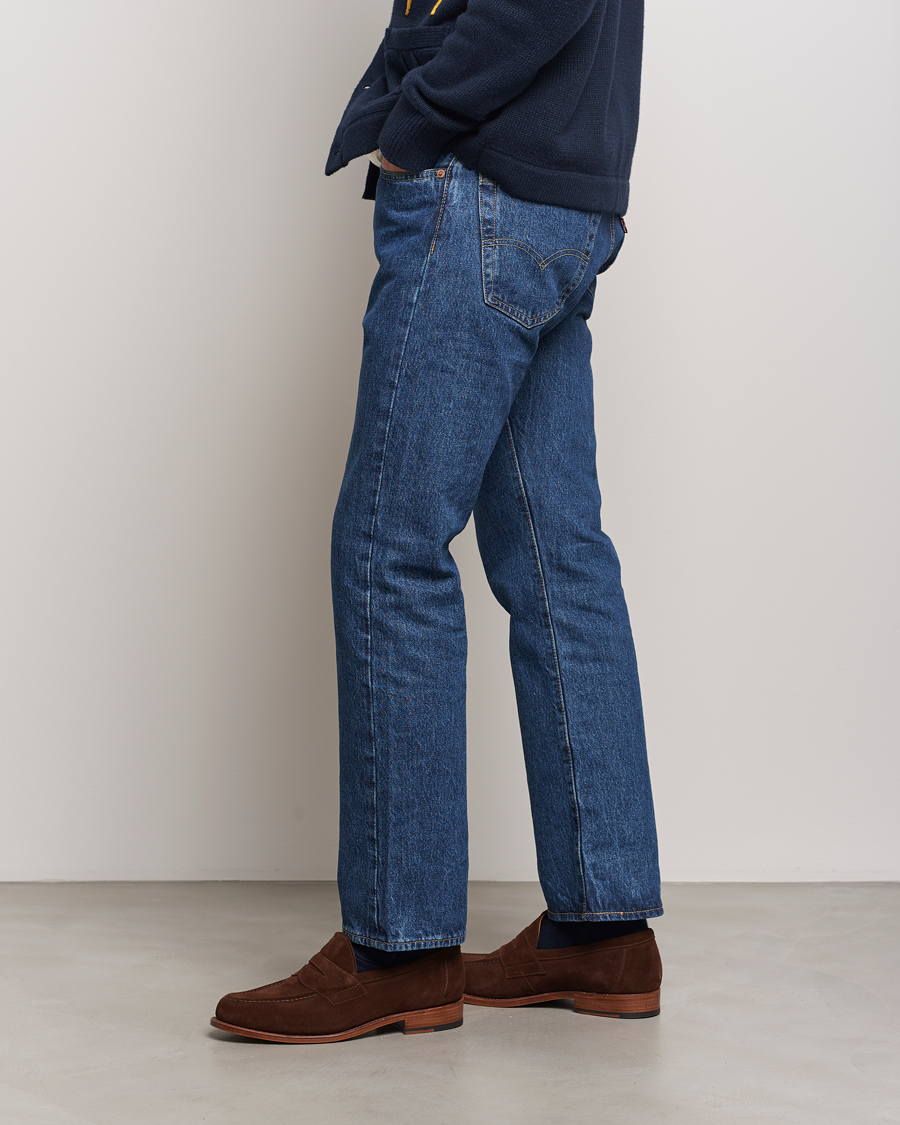 Sanders Aldwych Suede Penny Loafer Polo Snuff