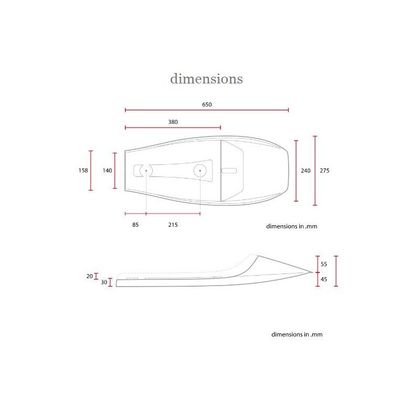 Selle confort Brazoline CAFE RACER FLAT TRACK 4.1 Universel - Noir