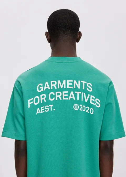 T-shirt met print garments groen (GRN)