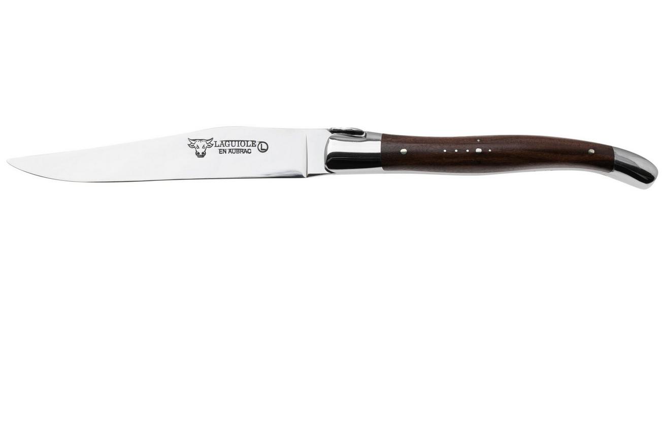 Laguiole en Aubrac Steak Knives 42C99BFIHK Stainless Steel, French Wood, 4-delige steakmessenset