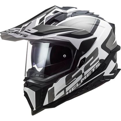Casque LS2 MX701 EXPLORER ALTER MATT - Noir / Blanc