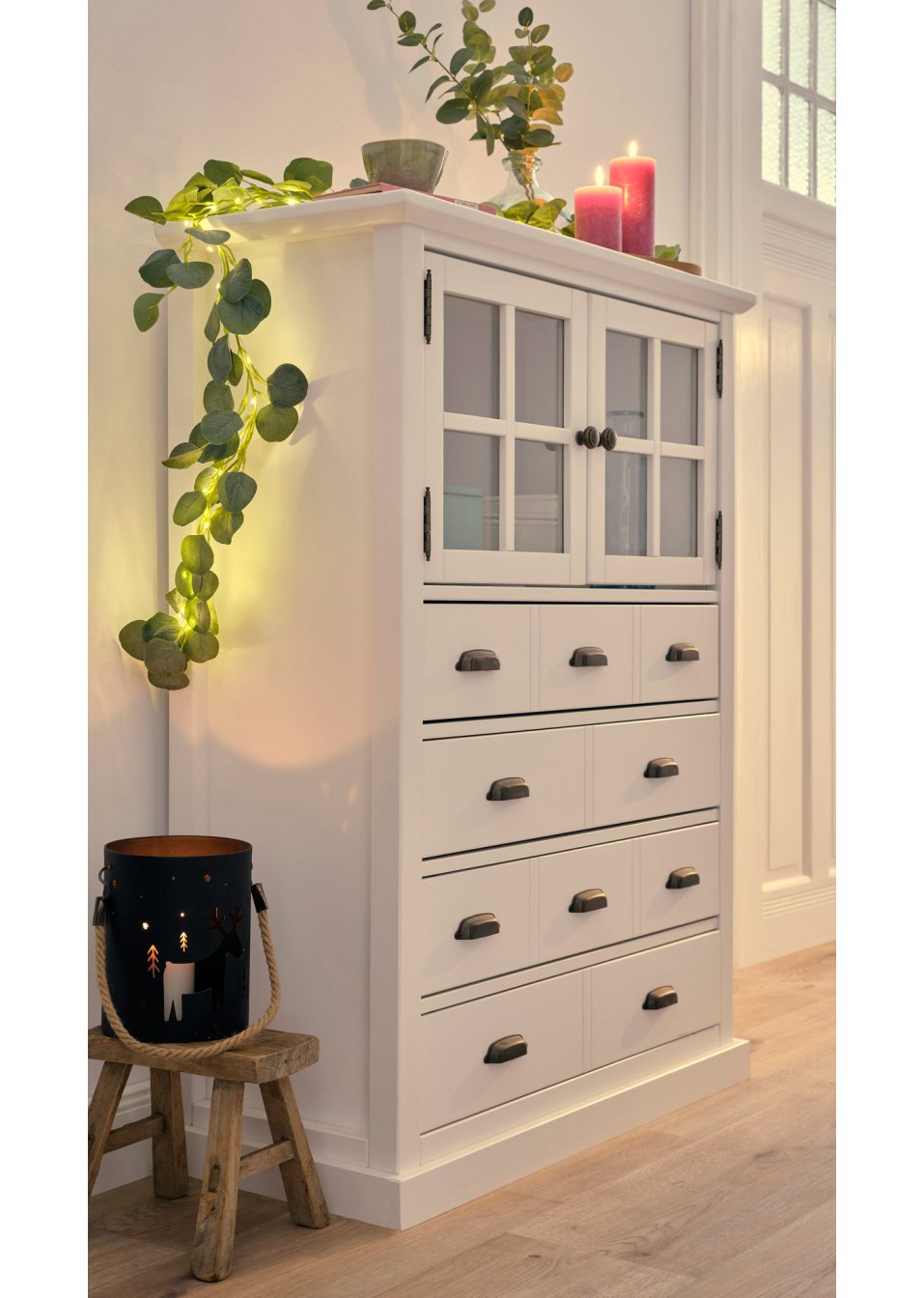 Guirlande fleur artificielle LED
