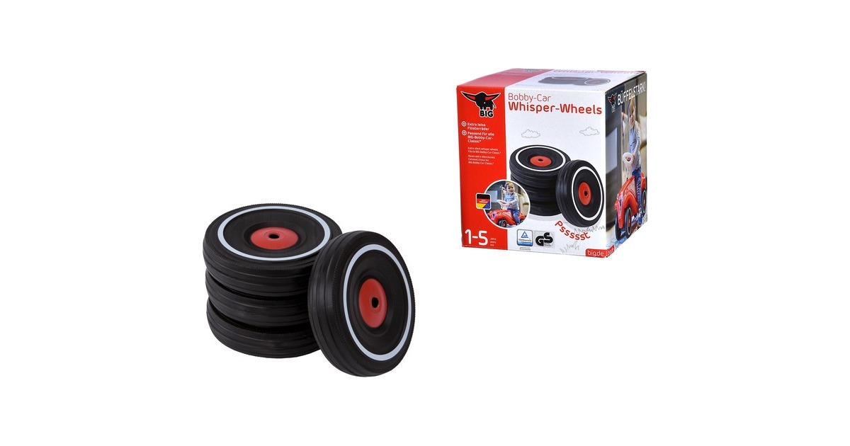BIGBobby Car - Loopauto Fluisterwielen Wielen set  (4 stuks)