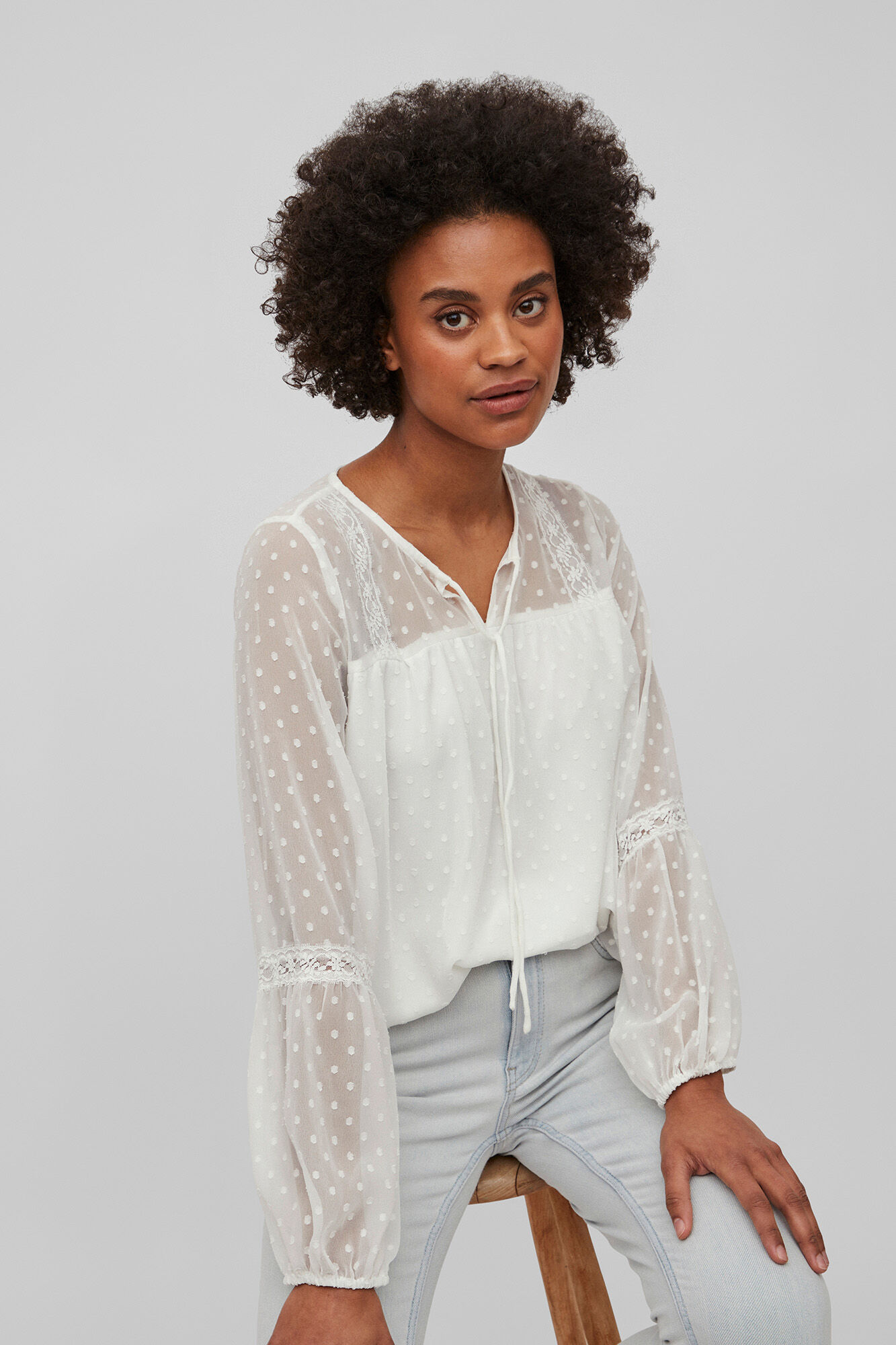 Blusa Villa Feather - Branca