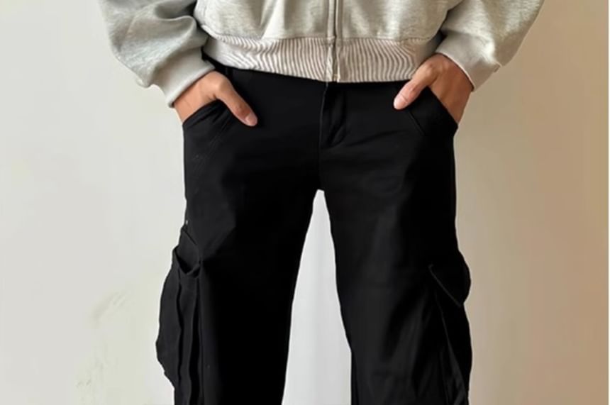 Posive - Effen oversized hoodie met rits