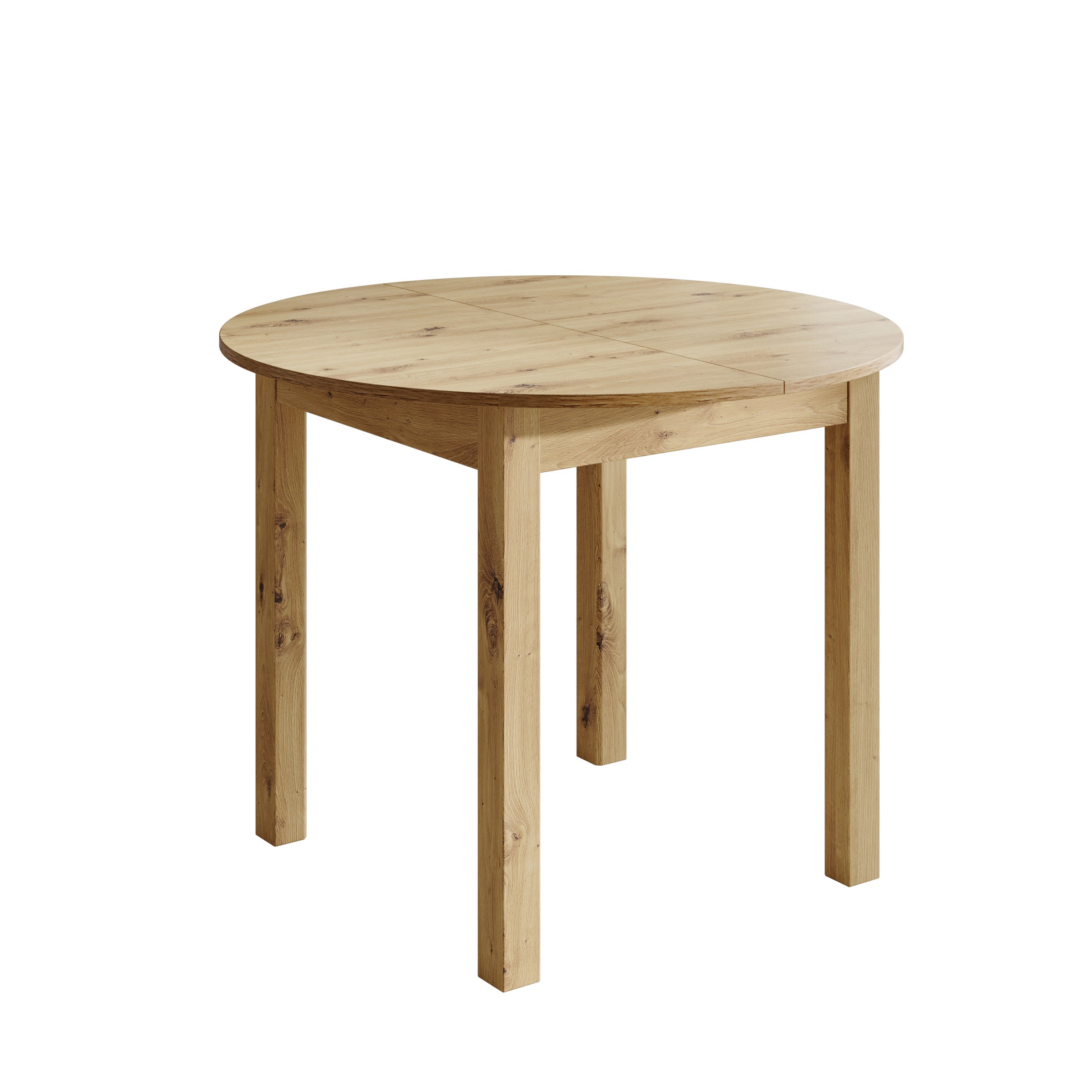 South - Eetkamertafel - Uitschuifbaar - Eiken - 100x100x76 cm