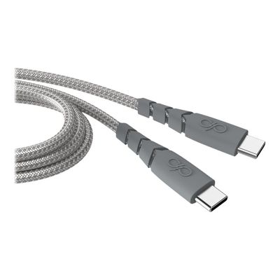 Force Power - Câble USB-C vers USB-C - 1.2 m - gris