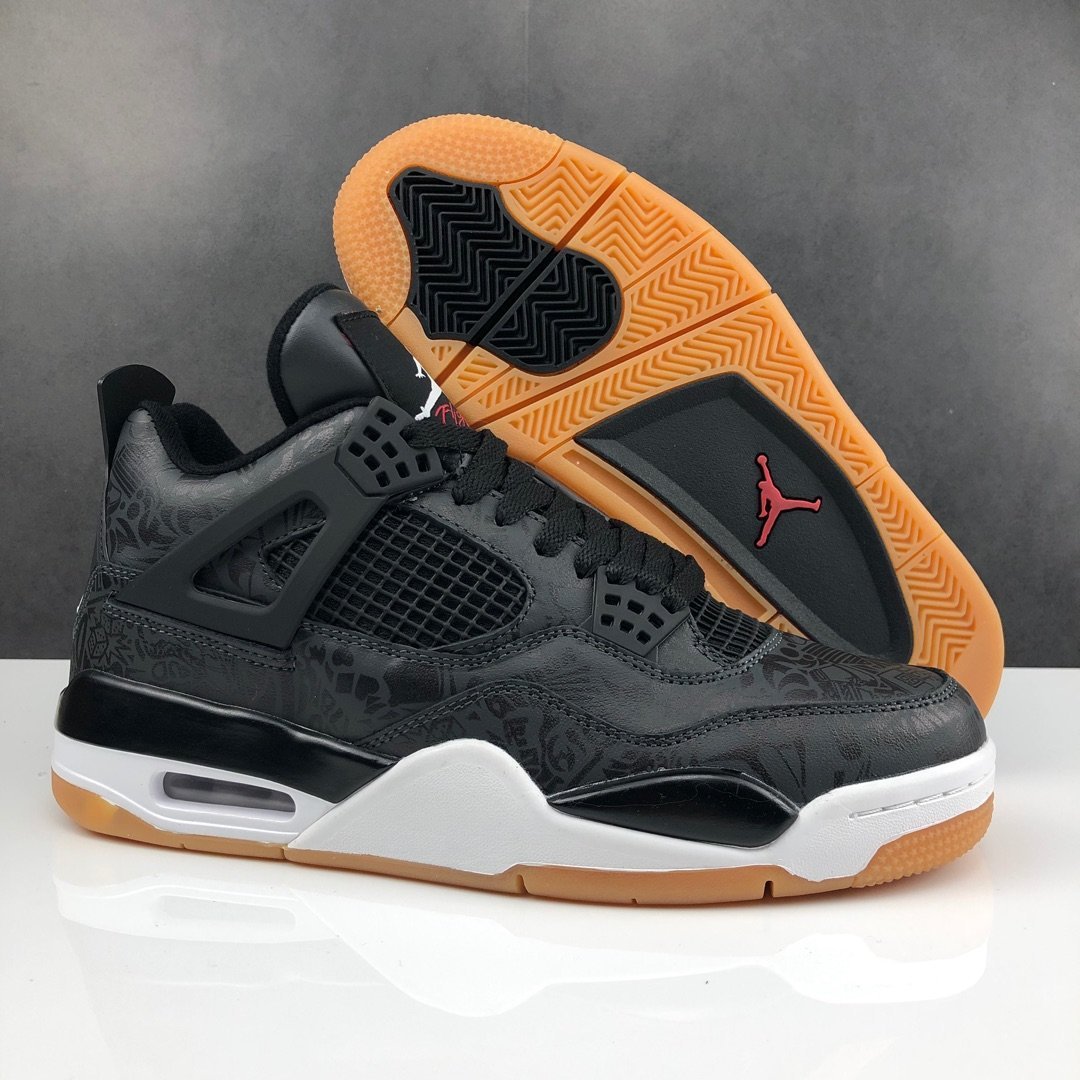 Jordan 4 Retro Laser Black Gum