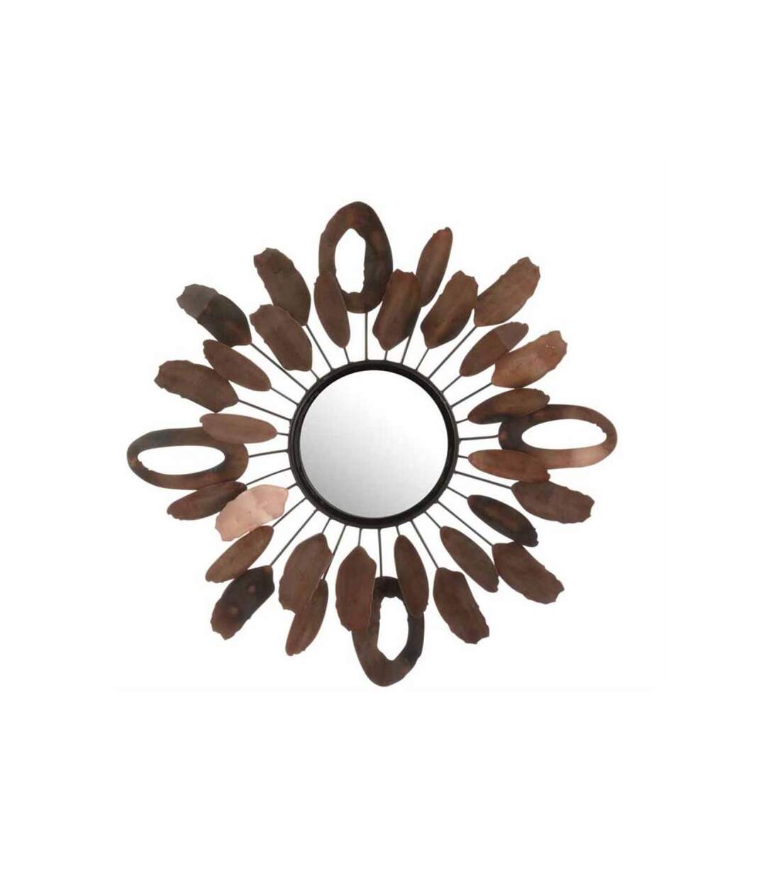 Paris Prix - Miroir Mural Design morceaux 61cm Marron
