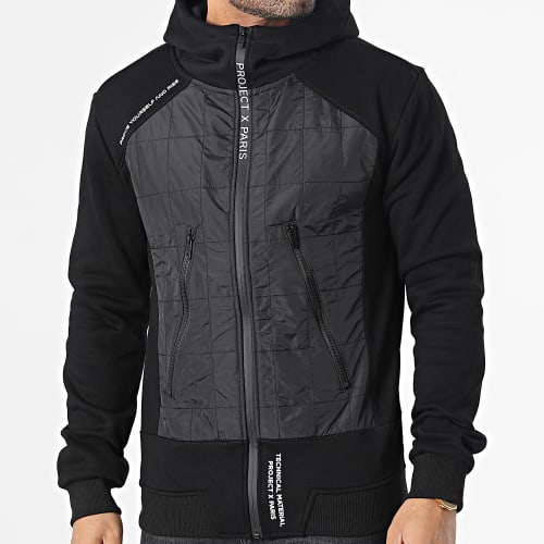 Sweat Zippé Capuche 2333101 Noir