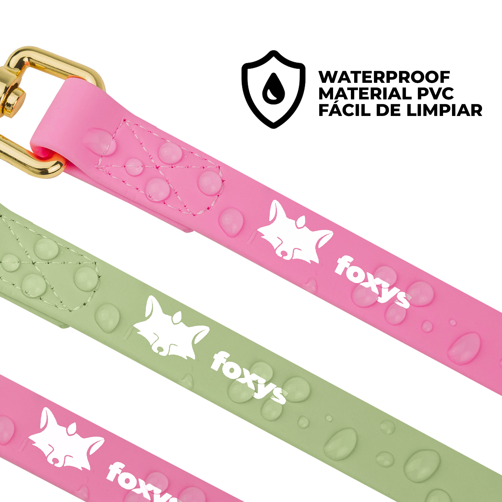 Guia de Treinamento Foxys Freedom para Cães | Guia Verde, Resistente a Mordidas, Impermeável, Elegante e Muito Fácil de Limpar