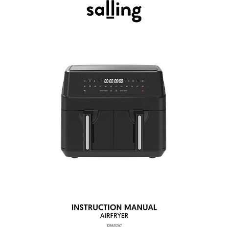 Salling dobbelt Airfryer 2x4,5 liter
