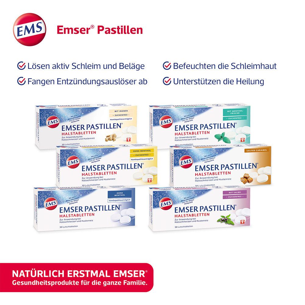 EMSER Pastillen® mit Mentholfrische zuckerfrei