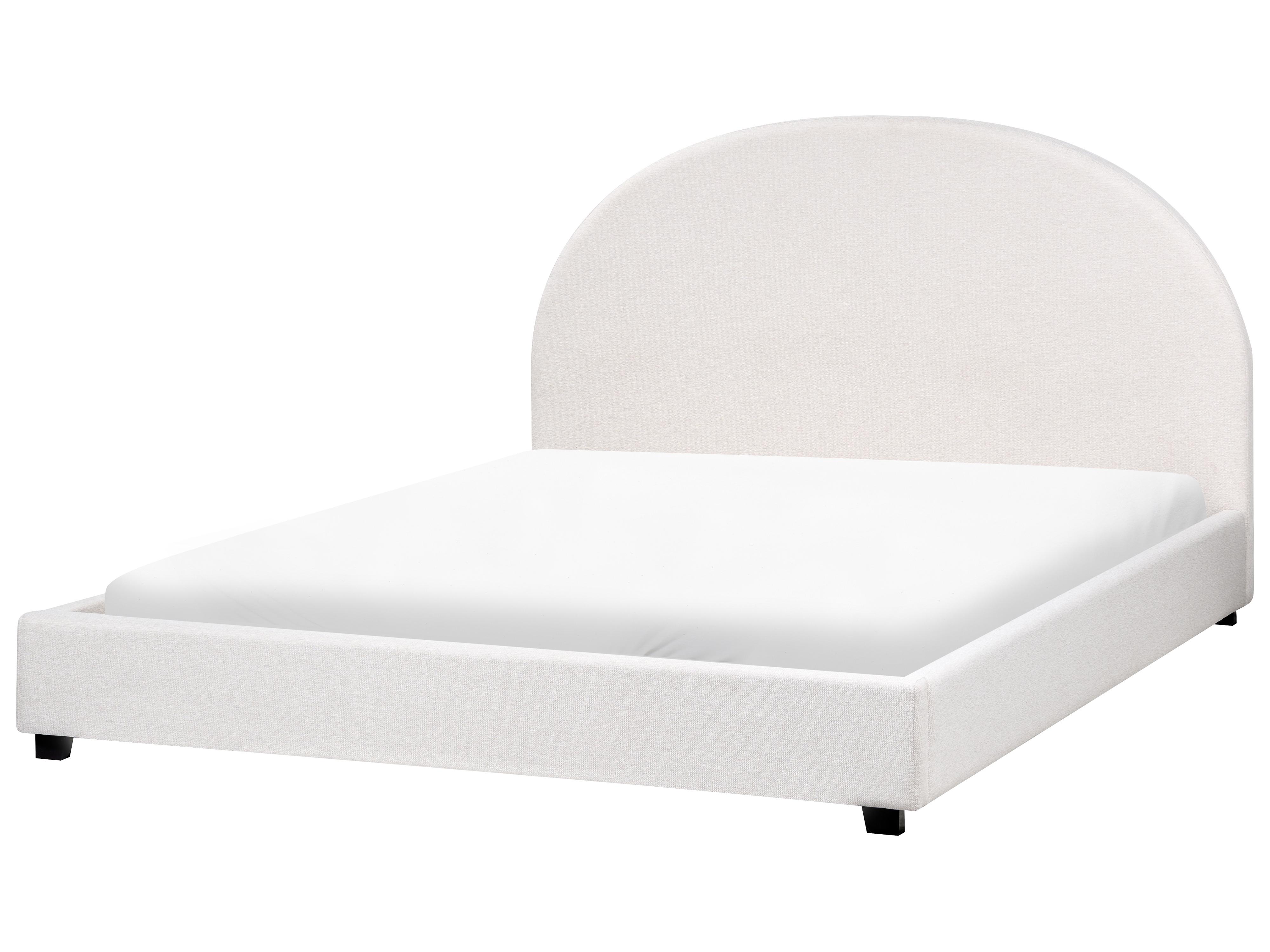 Bed Stof VAUCLUSE 160 x 200 cm Gebroken wit