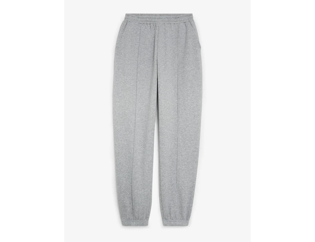 Jogging gris coutures apparentes