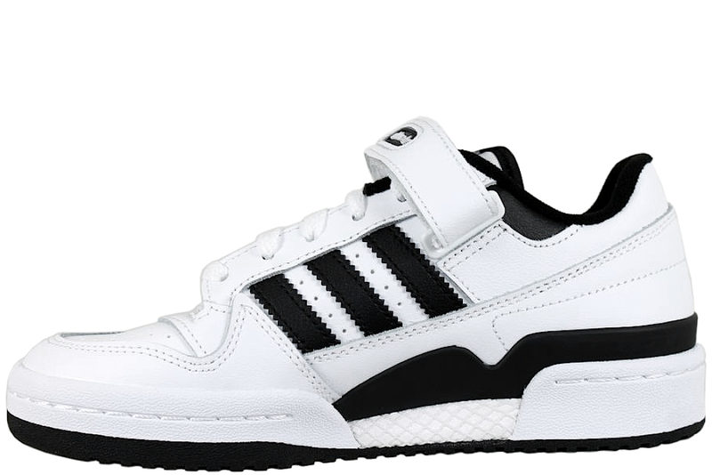 ADIDAS FORUM LOW BLACK SNEAKERS I HVIDT SKIND
