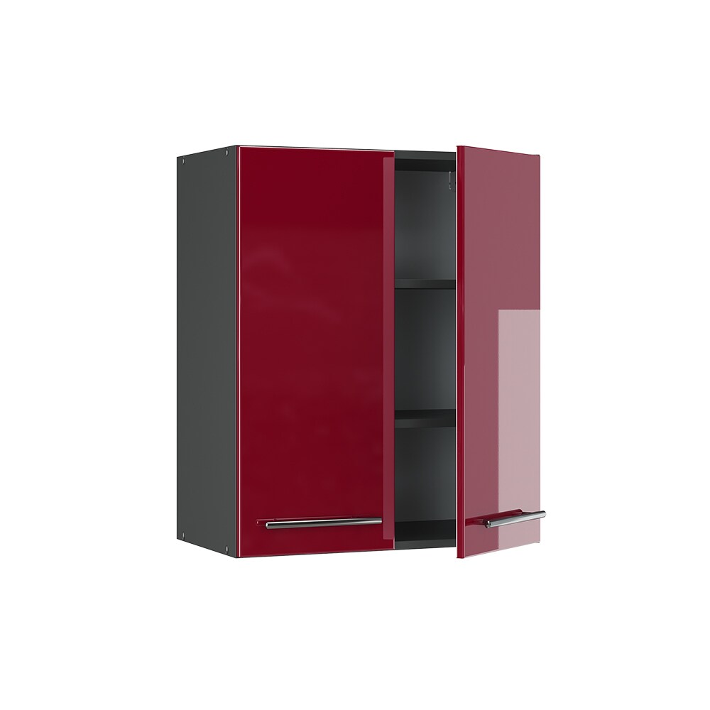 VICCO Hängeschrank 60 cm Bordeaux Hochglanz Küchenschrank Hängeschrank Küchenzeile Fame-Line