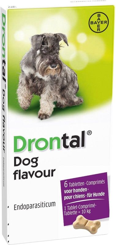 Drontal - Tasty - Ontworming Tabletten - Rundvleessmaak - Vanaf 10 kg