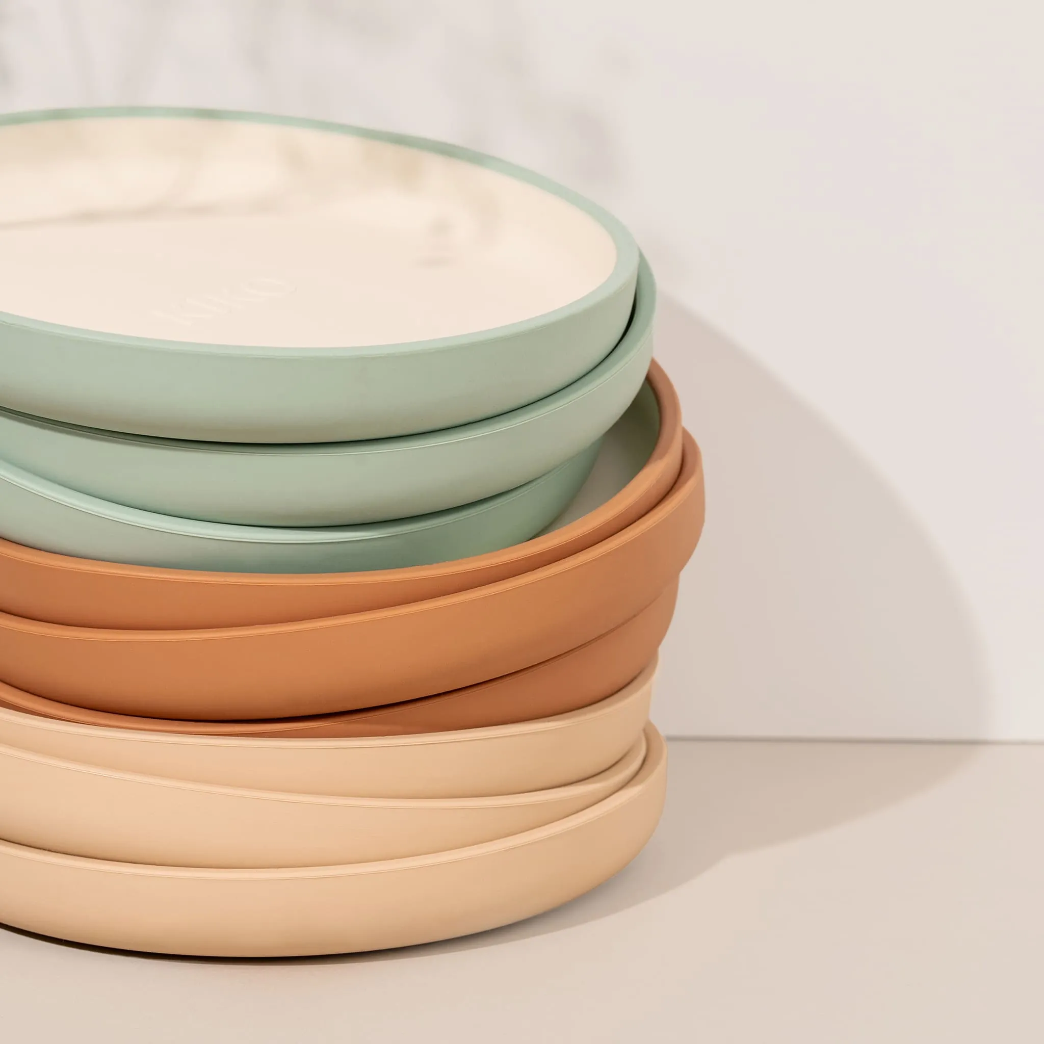 Kiko The Label Assiette à Ventouse en Silicone - Sauge