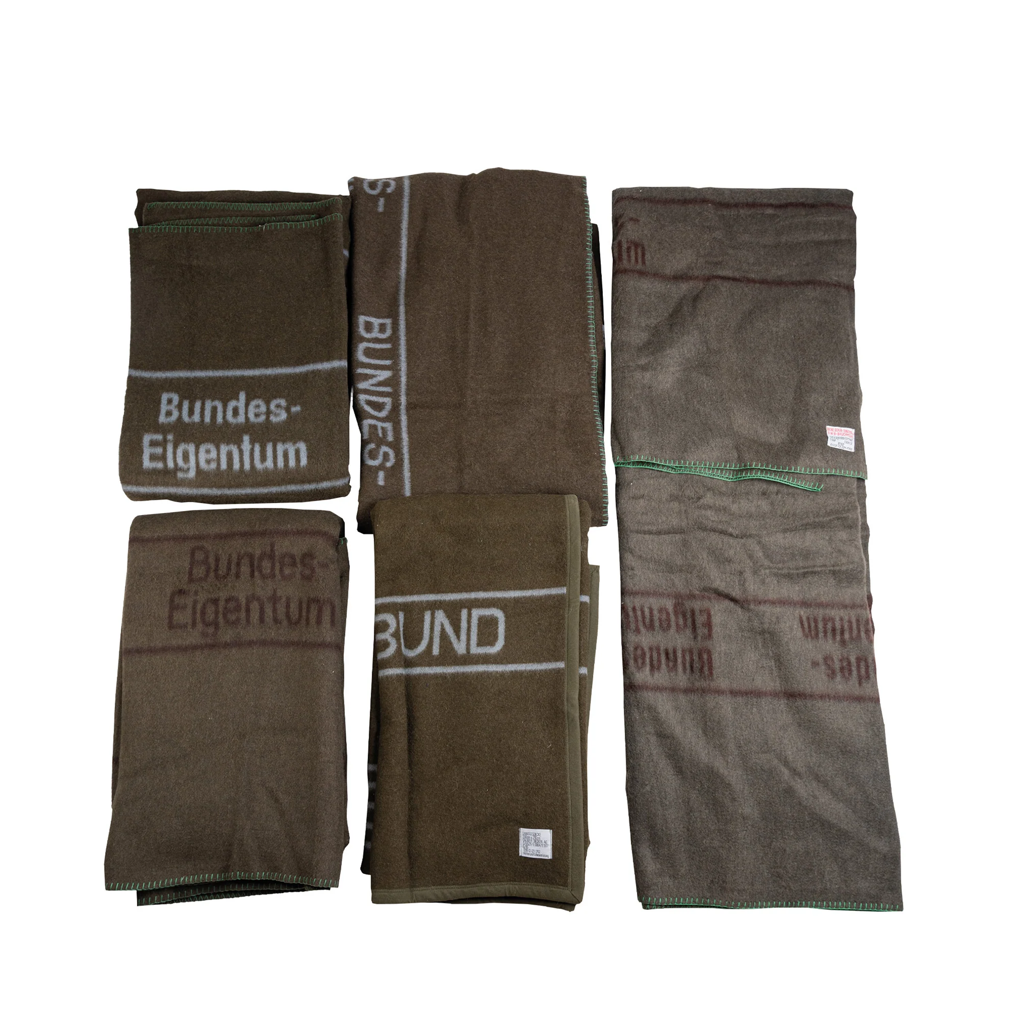 Bundeswehr Original -  BW Wolldecke oliv/braun gebraucht