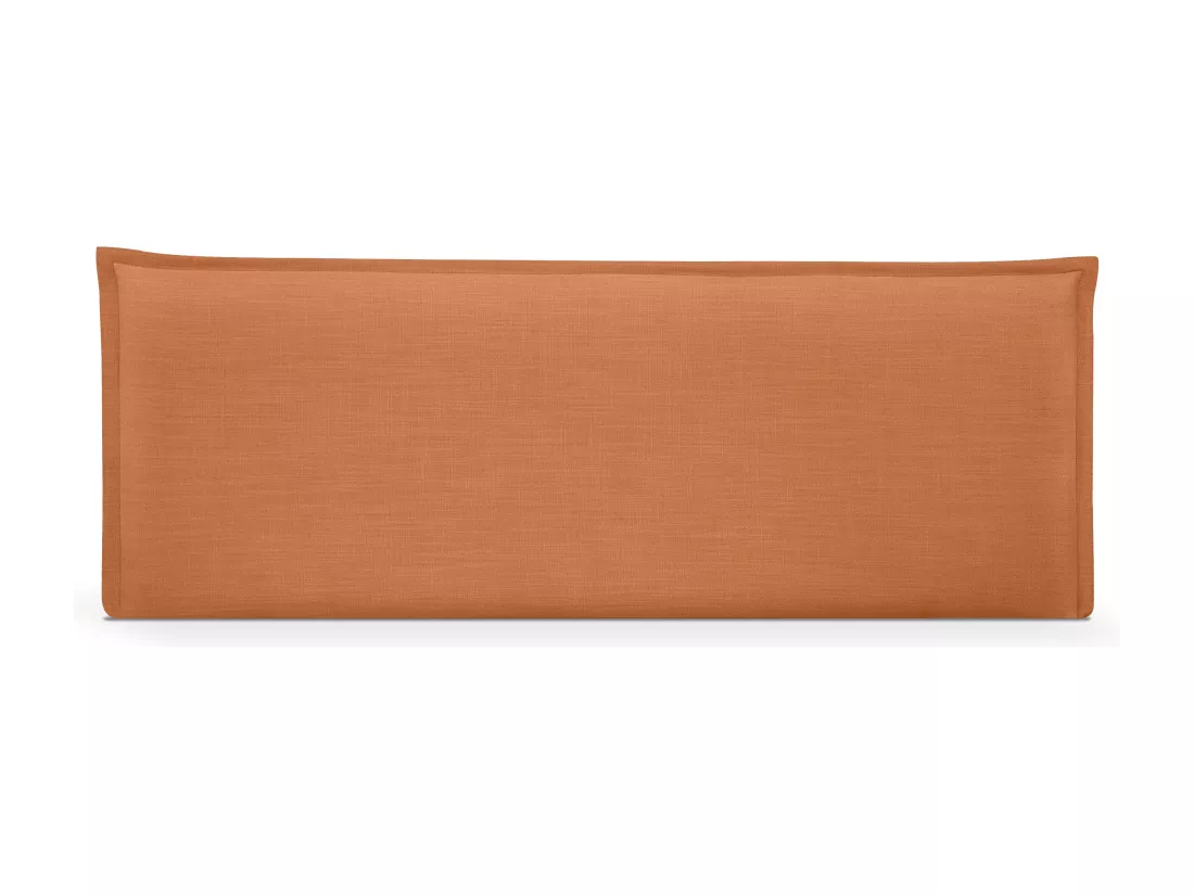 DHOME Tête de lit en lin naturel lisse avec garniture 160x50cm Lits 150/160 - Orange