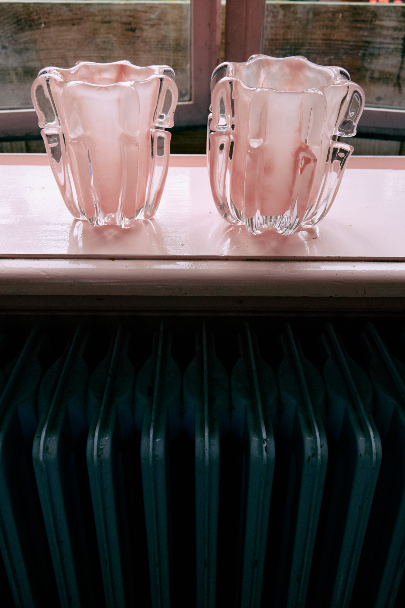 Waxinelichthouder Coralla soft pink