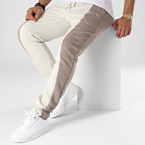 Pantalon Jogging 234400 Beige Marron