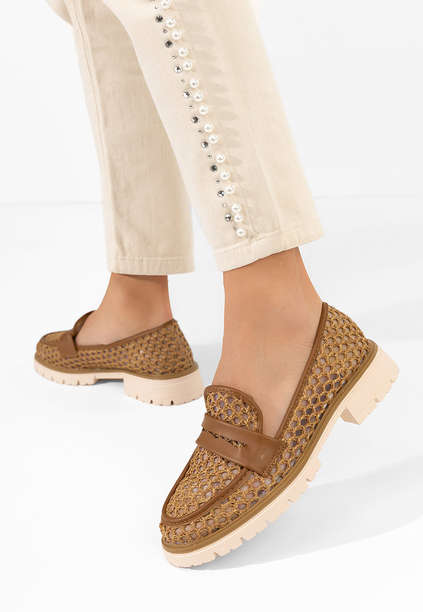 Mocassins d été femme chameau Maryjanne