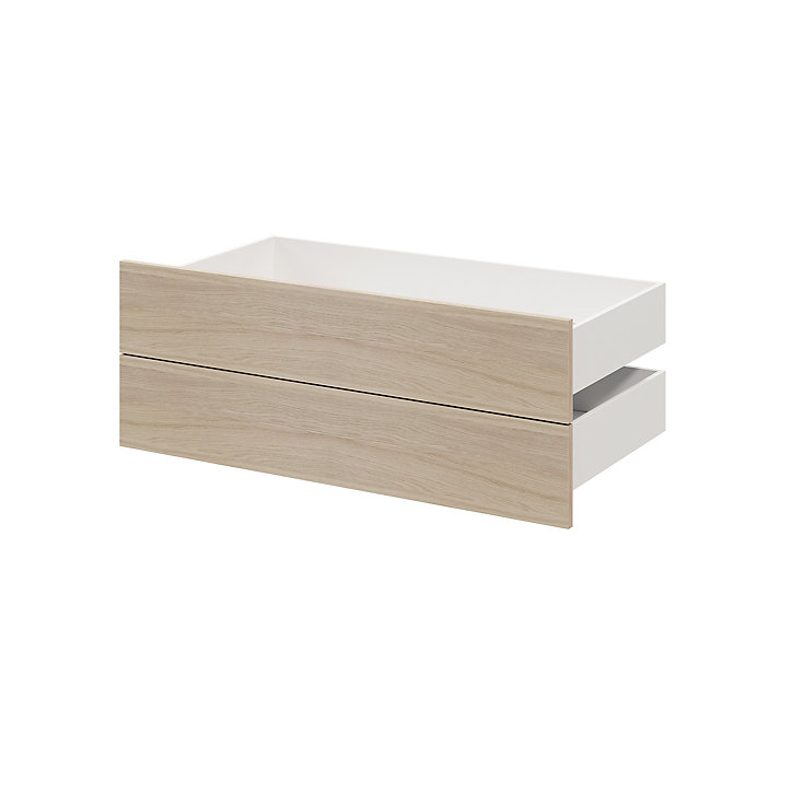 Lot de 2 tiroirs effet chêne GoodHome Atomia H. 18,5 x L. 99,7 x P. 50 cm