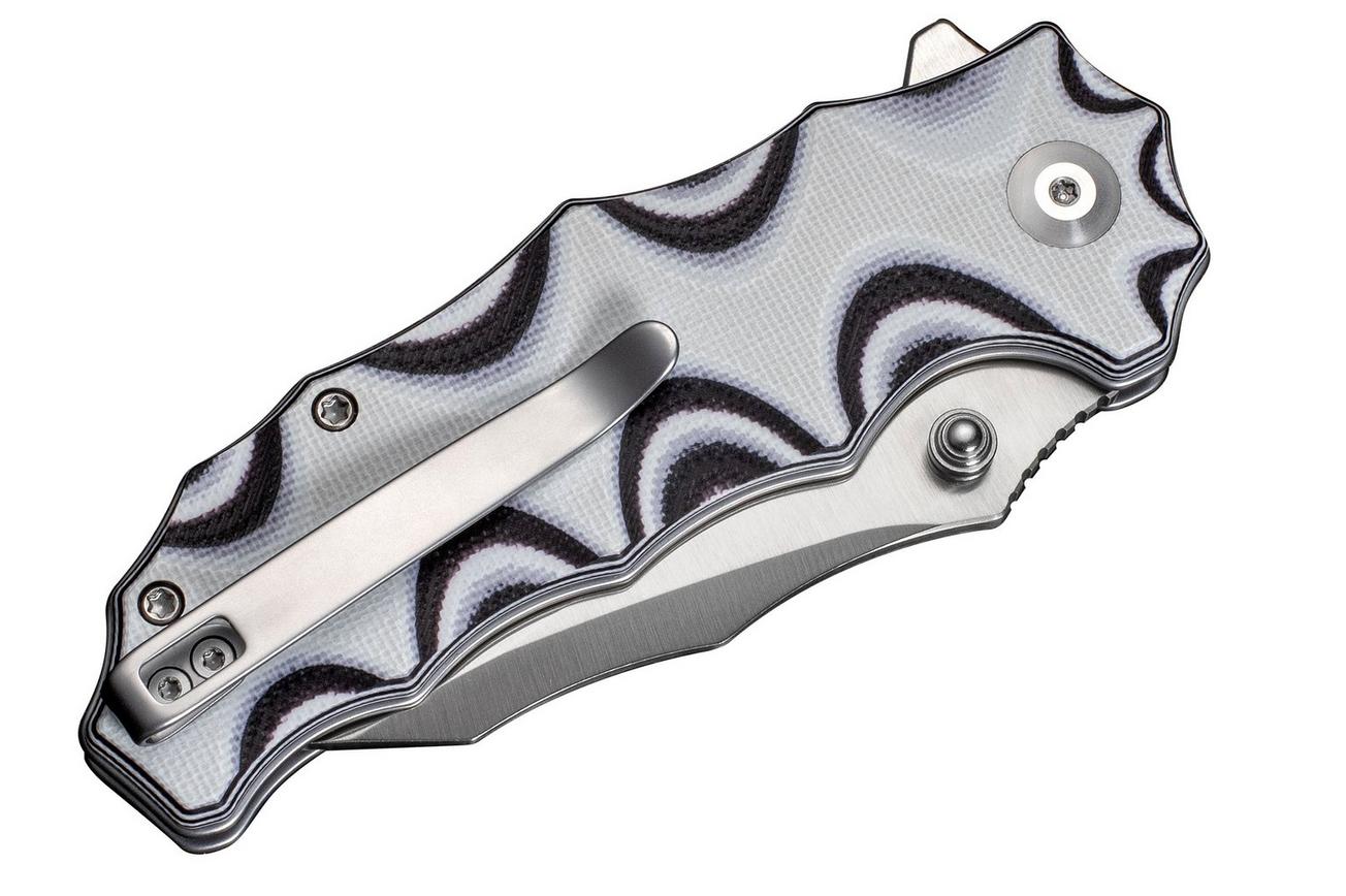 Civivi Natterjack C24028-3 Satin 14C28N, White Black G10, zakmes