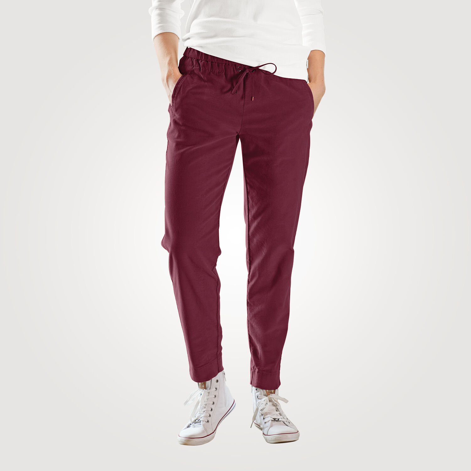 Modische 7/8 Stretch-Cordhose