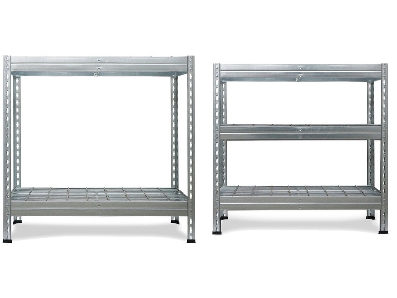 Wire Rivet stellingkast met 5 draadgaas-bodem, 180x90x45, gegalvaniseerd