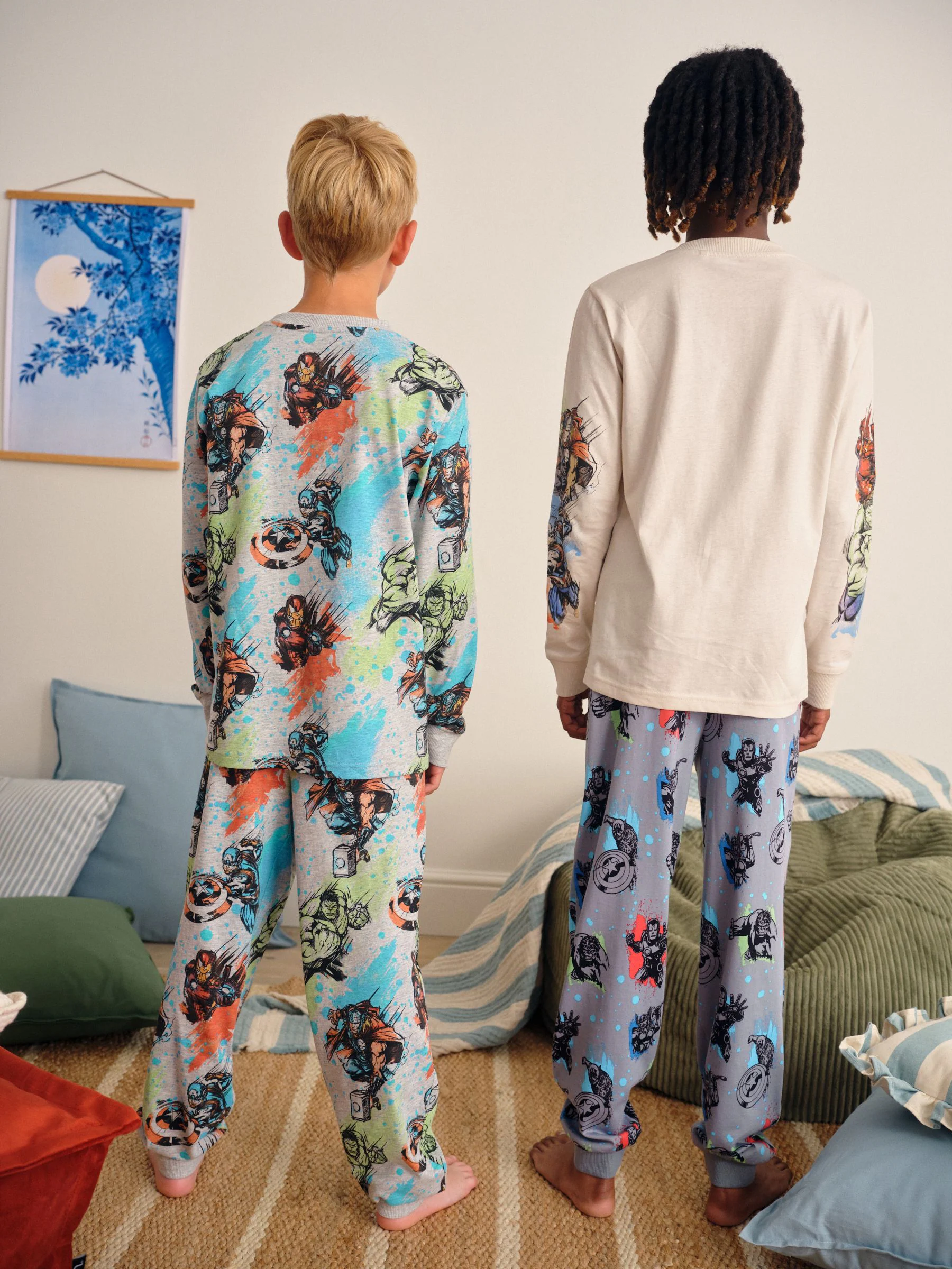 Meerkleurig Marvel - Licentie Joggingbroeken Pyjama's 2 verpakking (3-16jr)