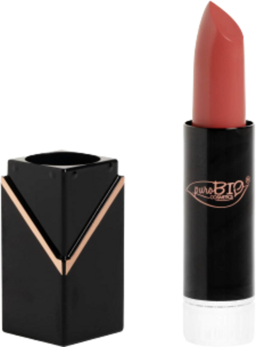 puroBIO cosmetics  Lipstick semi-matte REFILL, 104 Pfirsichrosa (4,90 g)