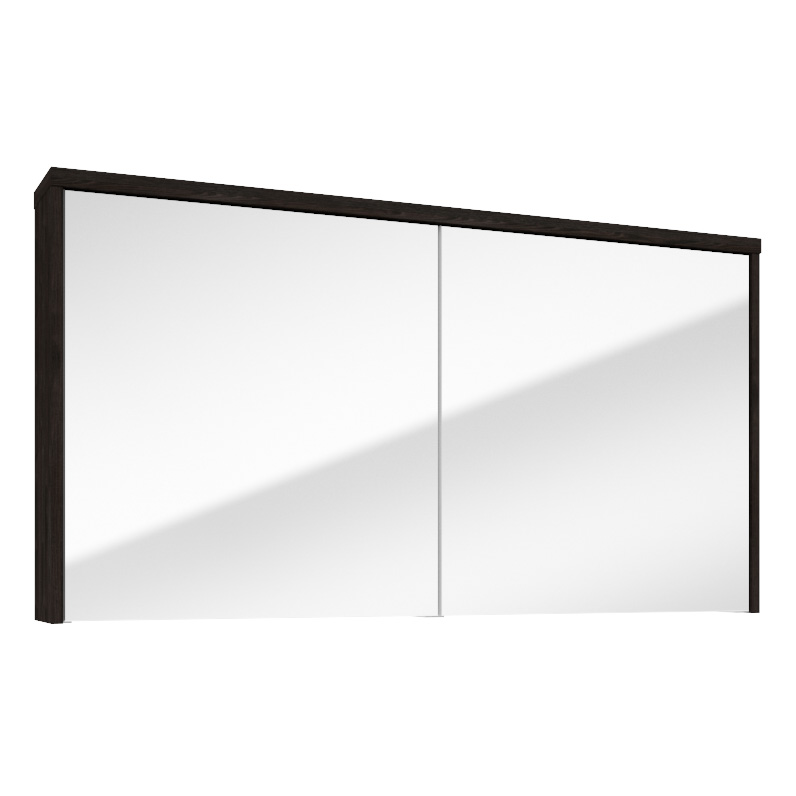 Fontana Basic spiegelkast 117cm met 2 deuren kasteel bruin