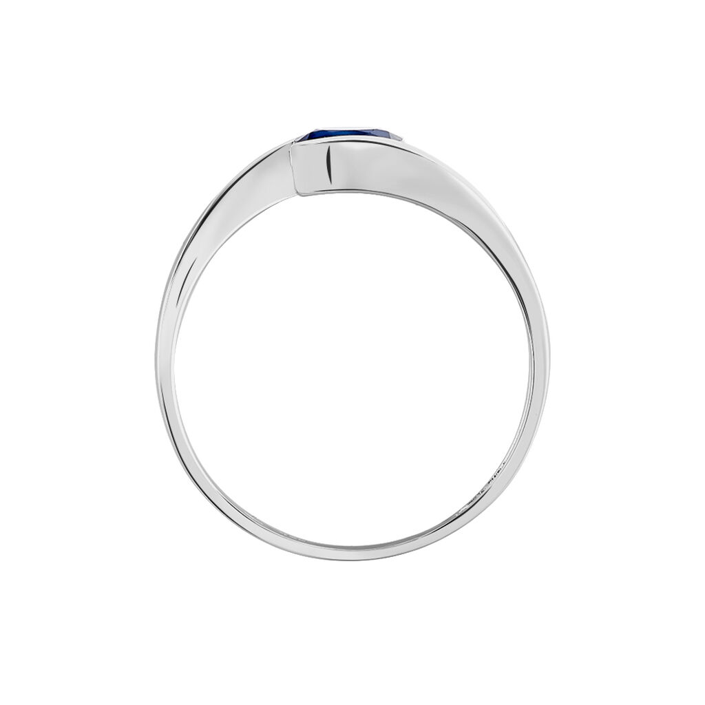 Bague Camilia Or Blanc Saphir