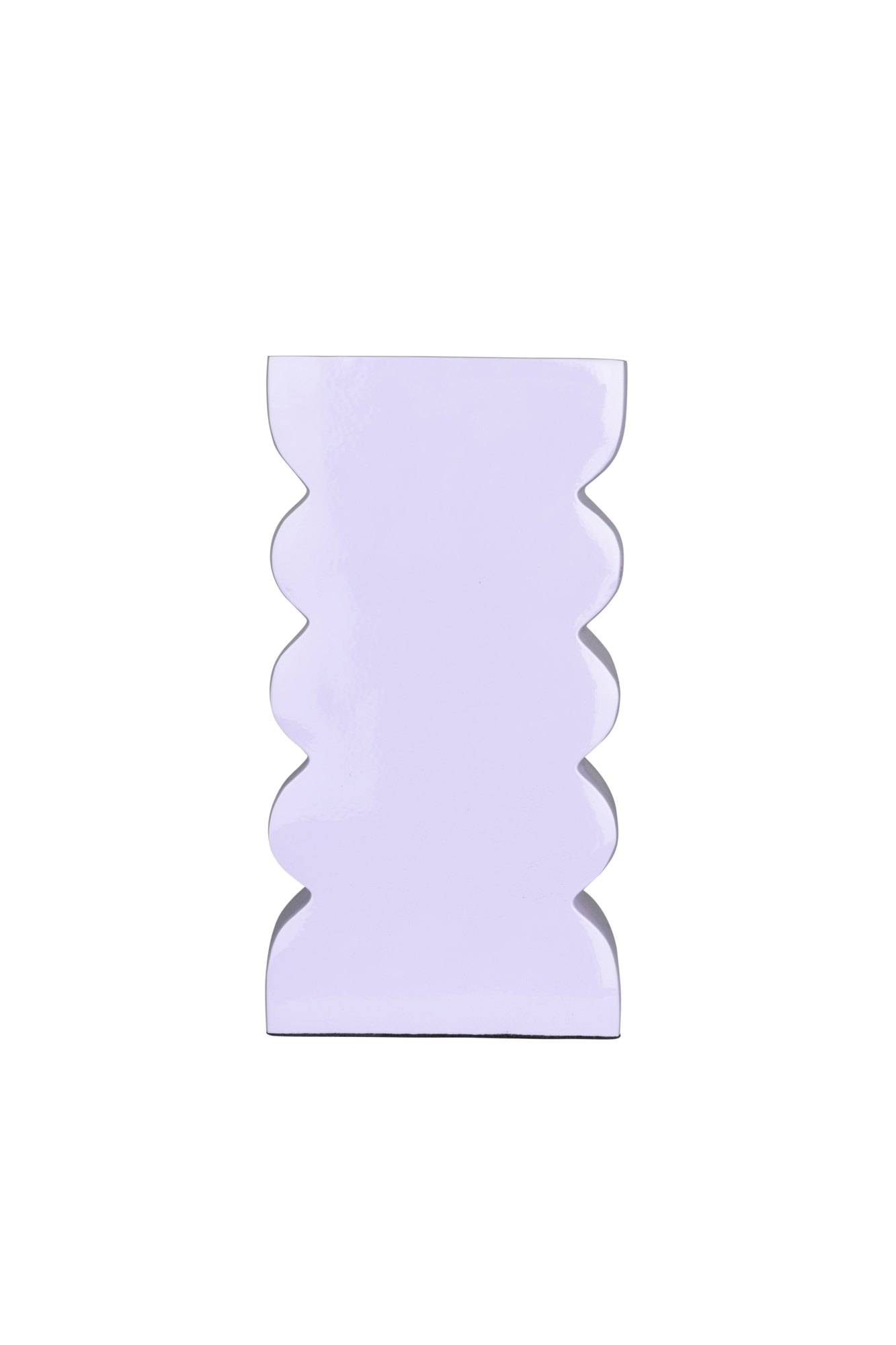 VASE CURVES L SHINY LILAC