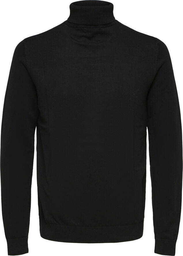 Selected Homme SLHBERG ROLL NECK B NOOS Sort