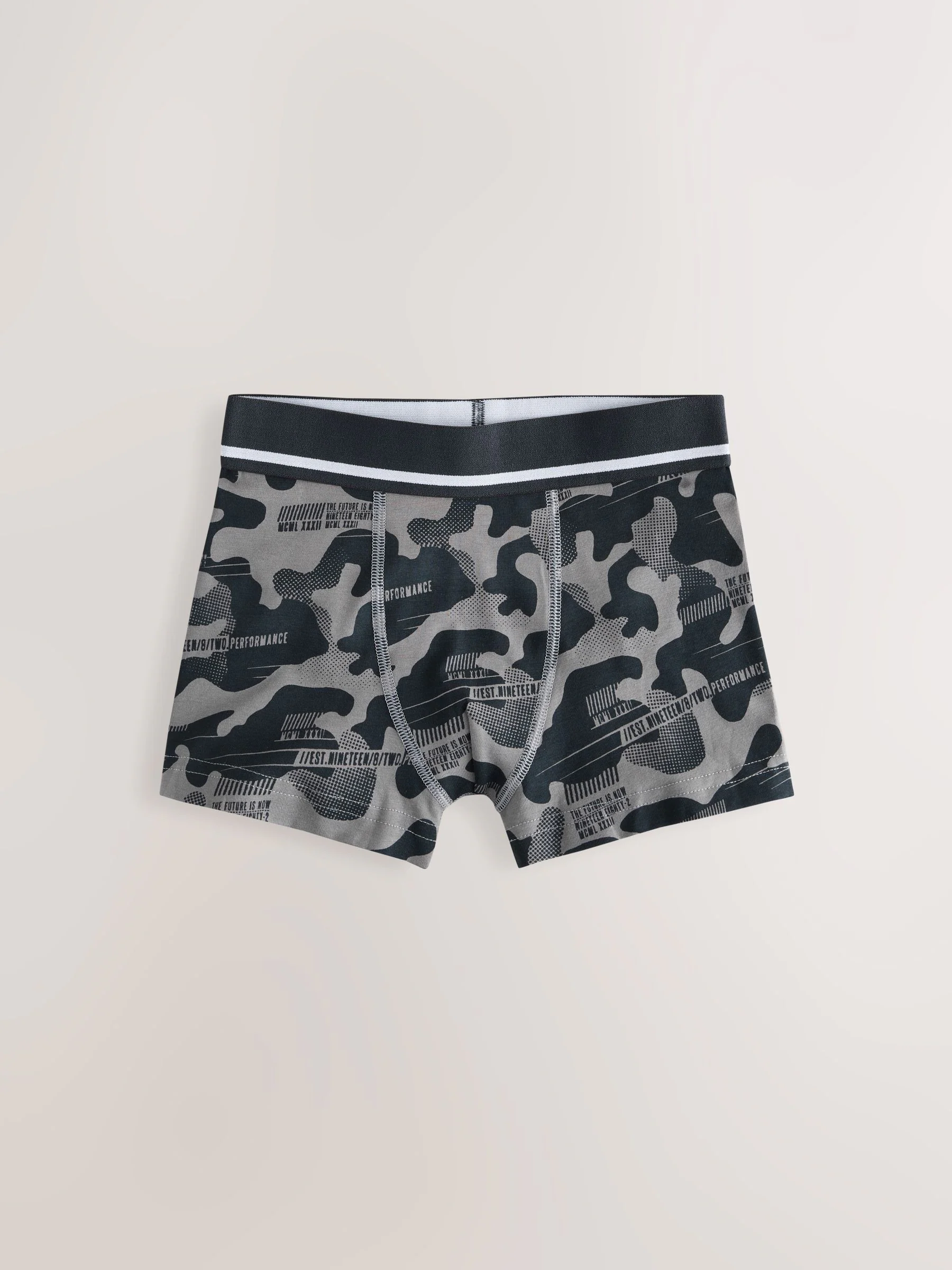 Camouflageprint - Verpakking van 7 boxers (3-16jr)