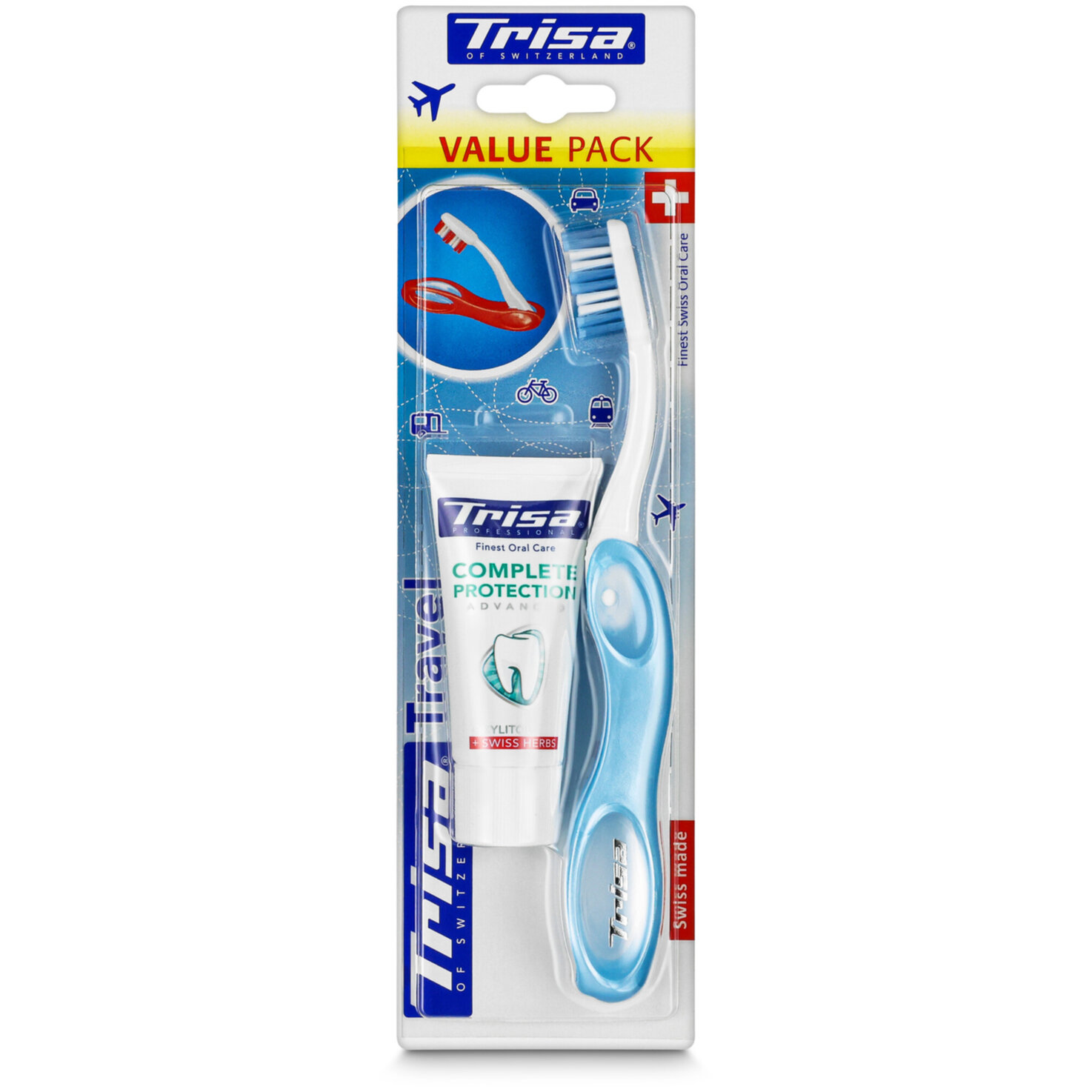Trisa Travel Set Zahnbürste & Zahnpasta