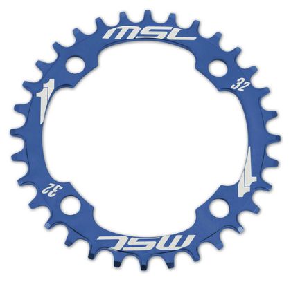 MSC Plateau CNC Alu 7075 Narrow Wide 4 branches 104mm Bleu