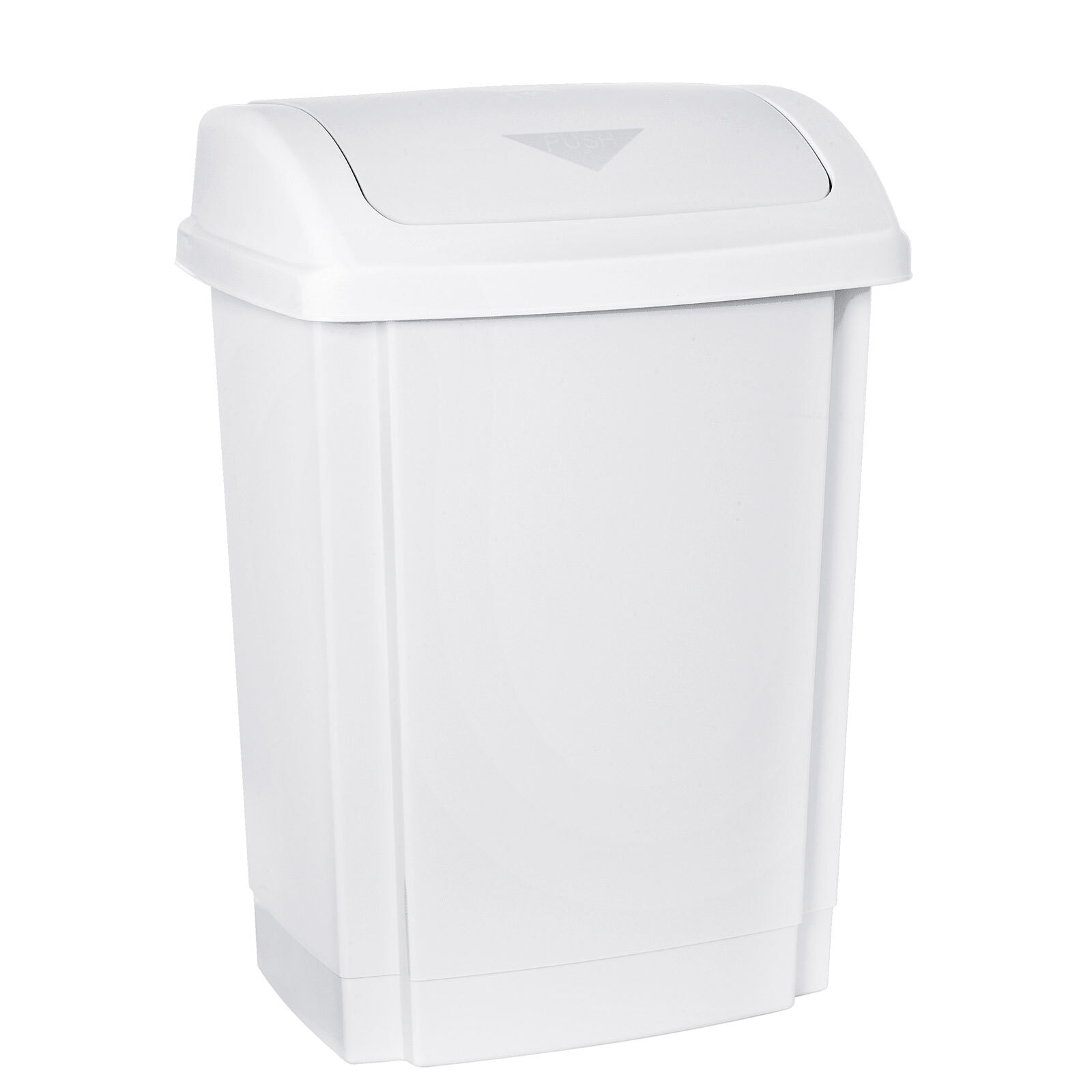Abfalleimer Kunststoff silberfarben 10 Liter
