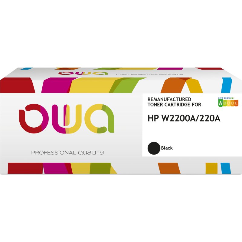 Toner remanufacturé OWA - standard - Noir - pour HP W2200A