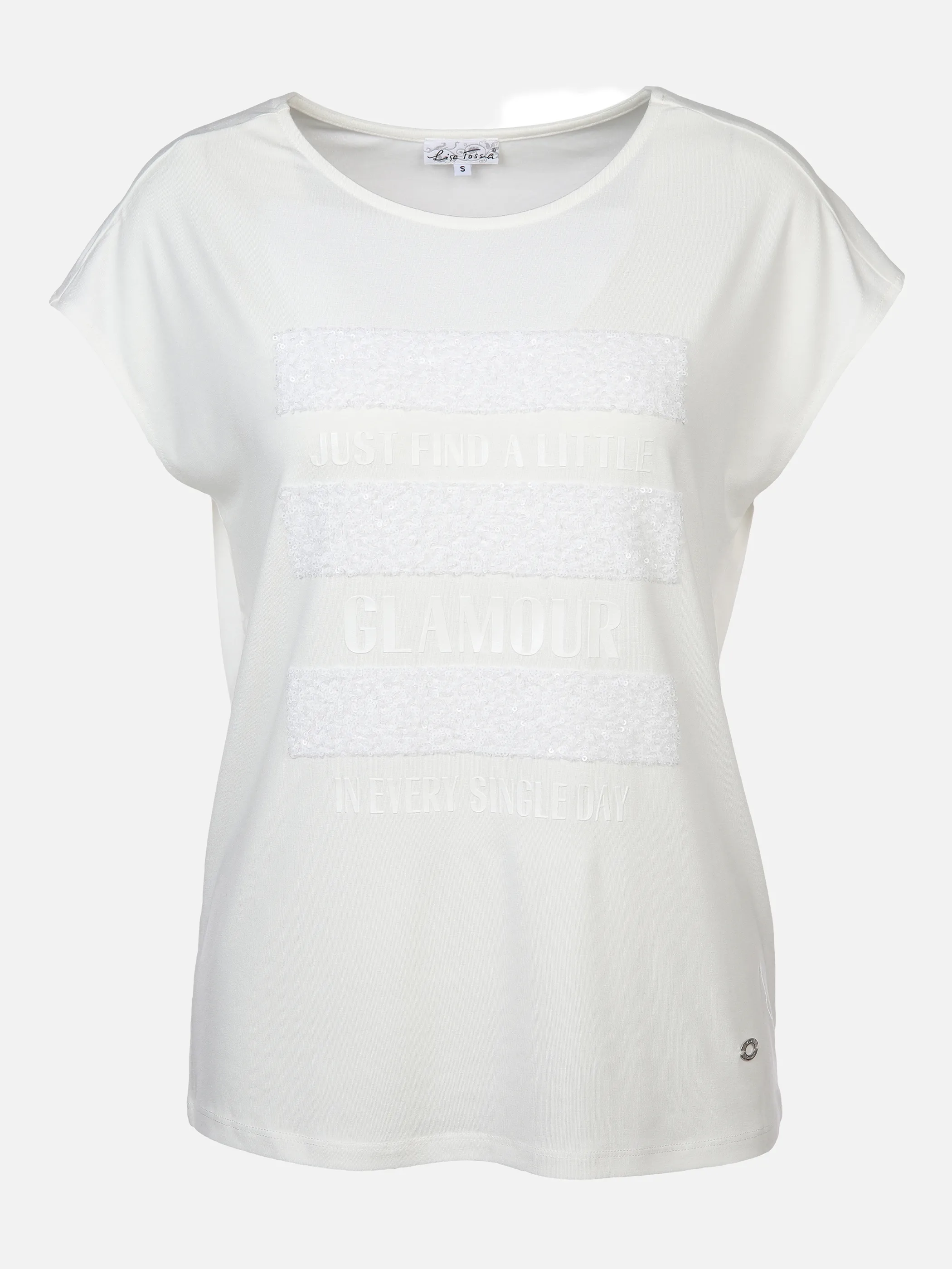 Damen Shirt mit Pailletten-Print-Mix